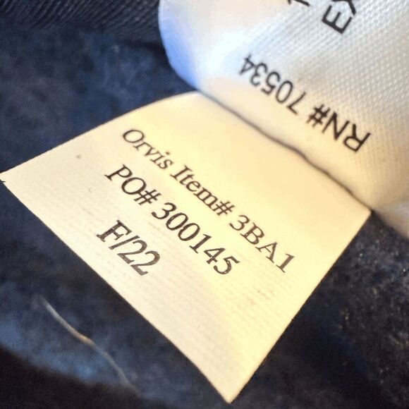 Orvis Men's Fleece Camping Hiking Mock Neck Sleeveless Full Zip Vest Blue Large - Picture 6 of 8